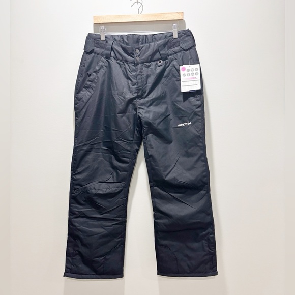 Arctix Women’s NEW Black Insulated Snow Ski Pants Straight Leg Size Large Petite - Picture 1 of 6